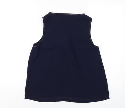 Womens UK Size 12 Marks and Spencer Blue Basic Tank
