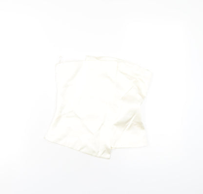 Womens UK Size S Zara Ivory Basic T-Shirt