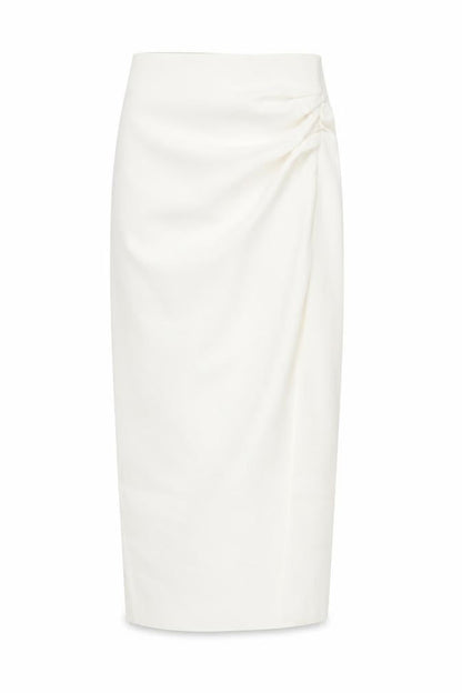 Zara Womens White Polyester A-Line Skirt Size XS Zip