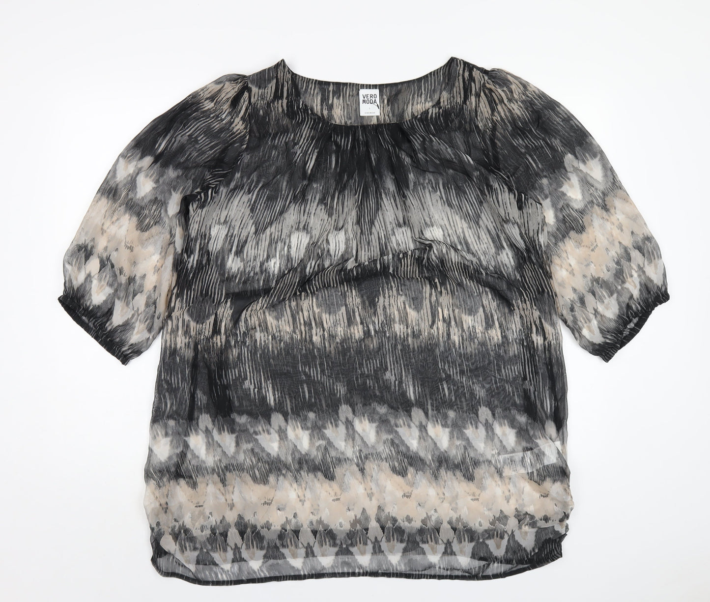 Womens UK Size L VERO MODA Multicoloured Basic T-Shirt