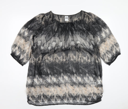 Womens UK Size L VERO MODA Multicoloured Basic T-Shirt