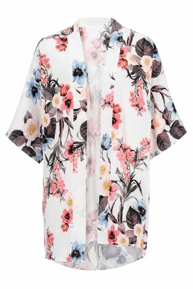 Womens UK Size 10 Select Multicoloured Kimono Blouse