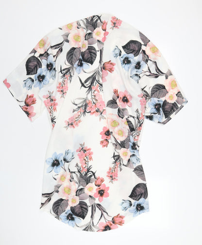 Womens UK Size 10 Select Multicoloured Kimono Blouse