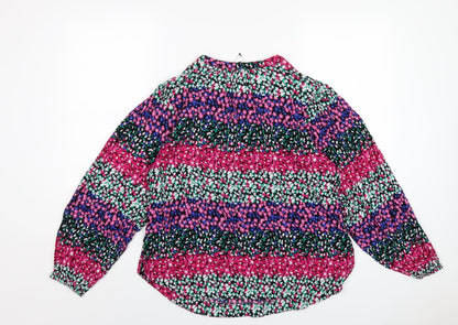 Womens UK Size 8 Marks and Spencer Multicoloured Basic Button-Up