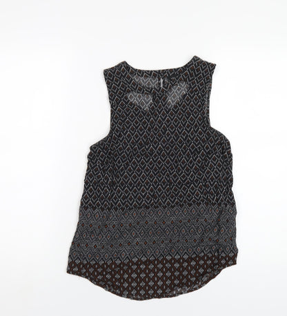 Womens UK Size 8 New Look Black Basic Tank