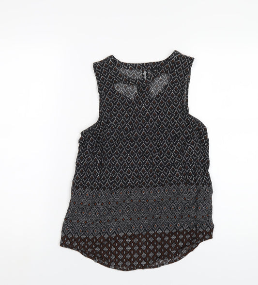 Womens UK Size 8 New Look Black Basic Tank