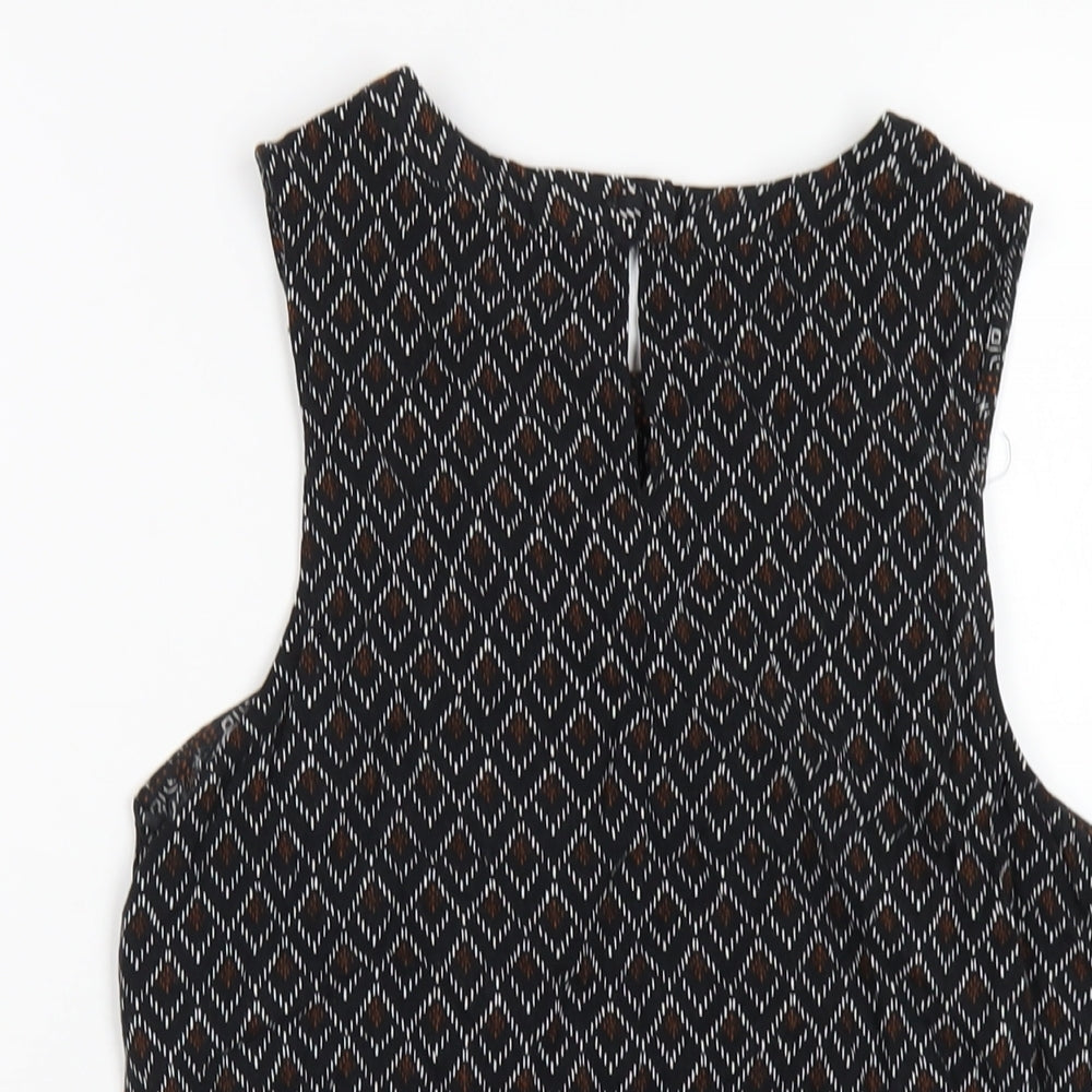 Womens UK Size 8 New Look Black Basic Tank