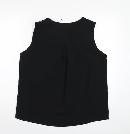 Womens UK Size 14 Marks and Spencer Black Basic Tank