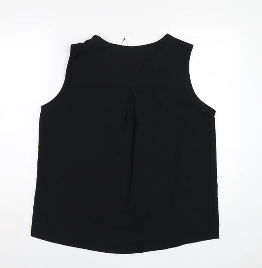 Womens UK Size 14 Marks and Spencer Black Basic Tank