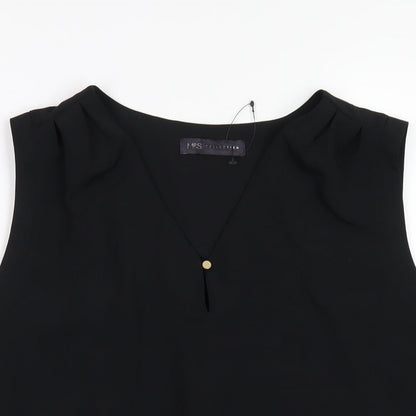 Womens UK Size 14 Marks and Spencer Black Basic Tank
