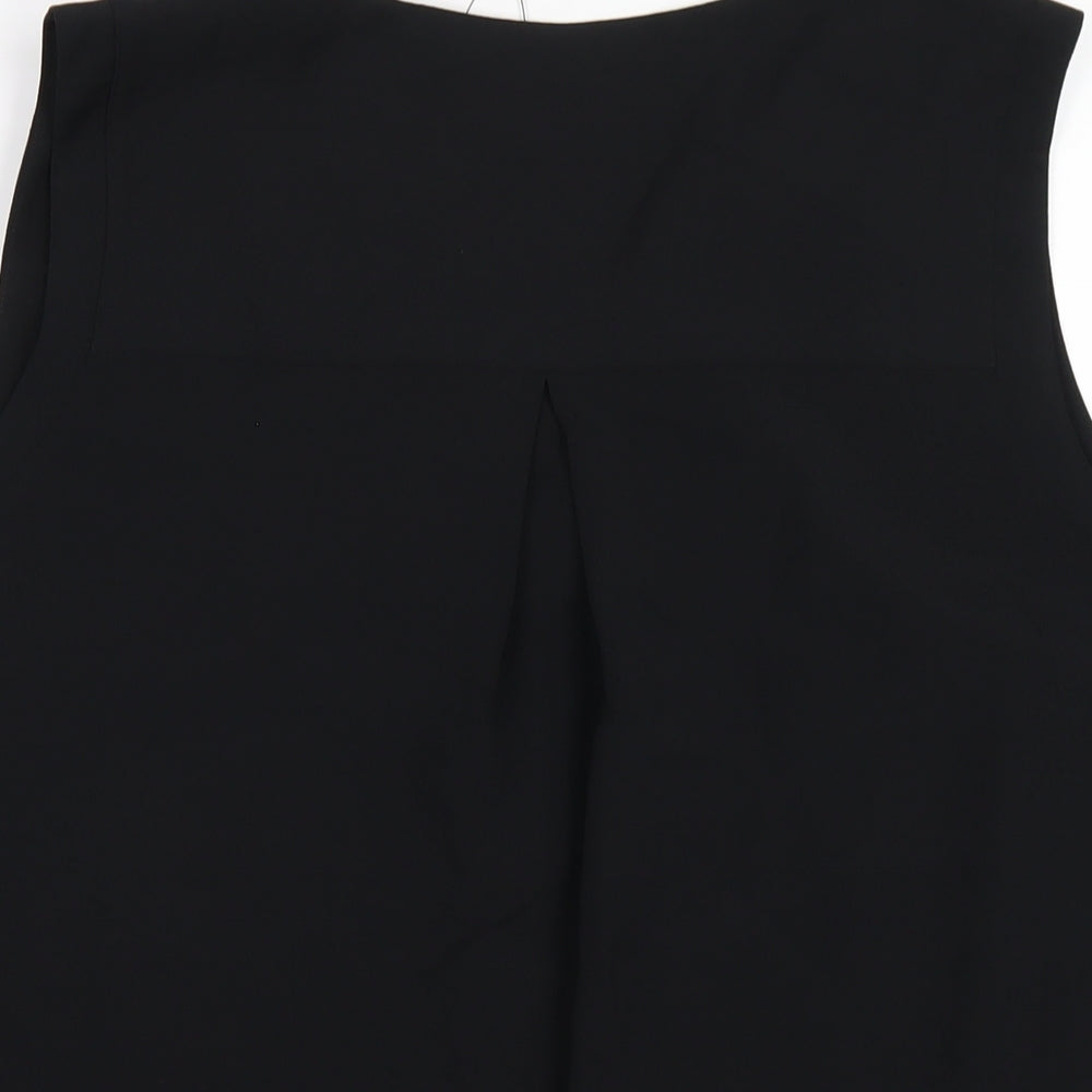 Womens UK Size 14 Marks and Spencer Black Basic Tank