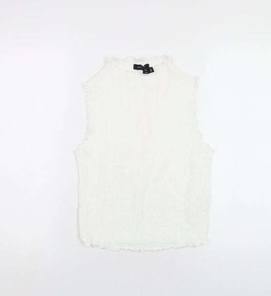 Womens UK Size 14 New Look White Basic T-Shirt