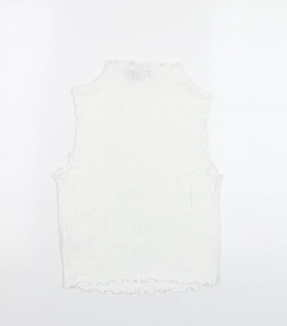 Womens UK Size 14 New Look White Basic T-Shirt