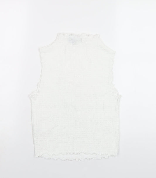 Womens UK Size 14 New Look White Basic T-Shirt