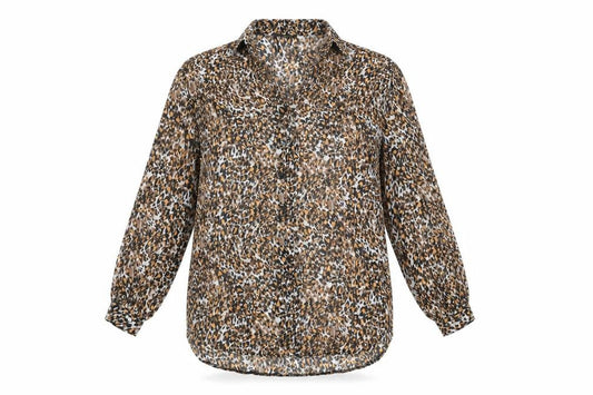 Womens UK Size 12 Et Vous Multicoloured Basic Button-Up