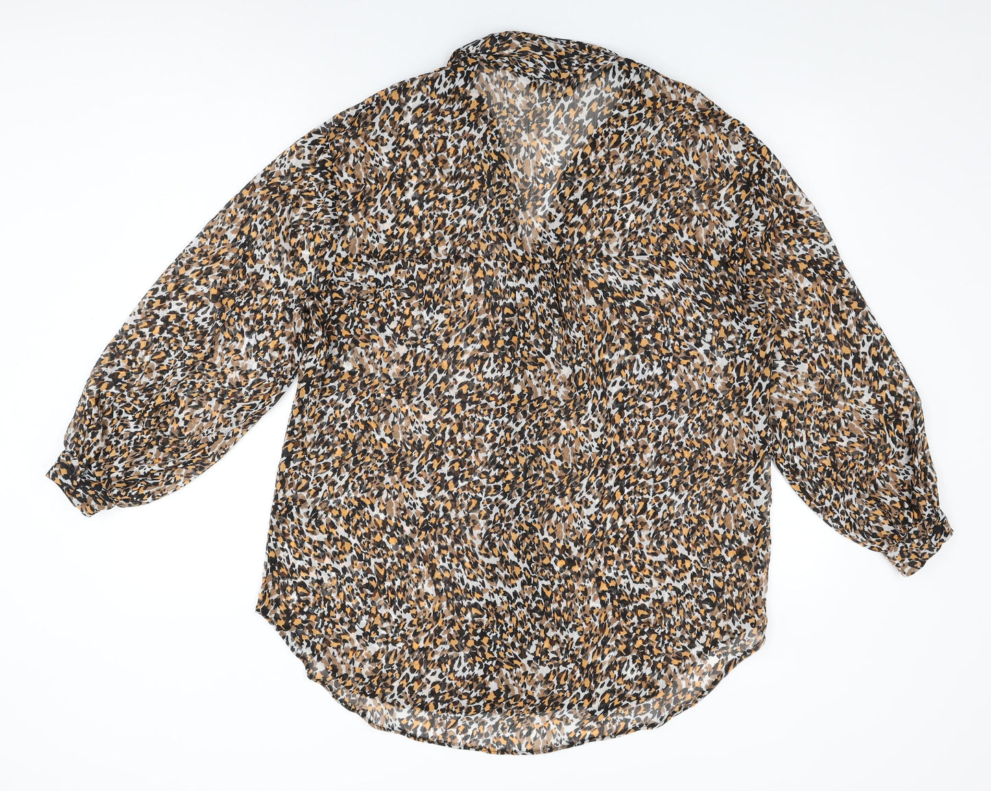 Womens UK Size 12 Et Vous Multicoloured Basic Button-Up