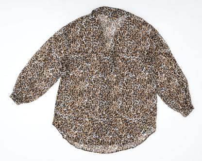 Womens UK Size 12 Et Vous Multicoloured Basic Button-Up