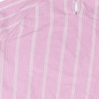 Womens UK Size 12 Marks and Spencer Purple Basic T-Shirt