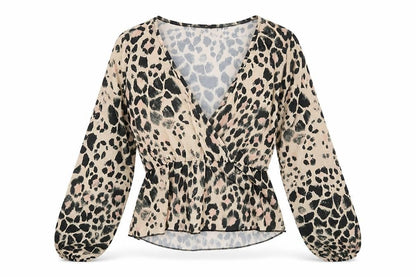 Womens UK Size 8 Boohoo Beige Wrap Blouse