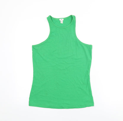 Womens UK Size 16 River Island Green Basic Tank