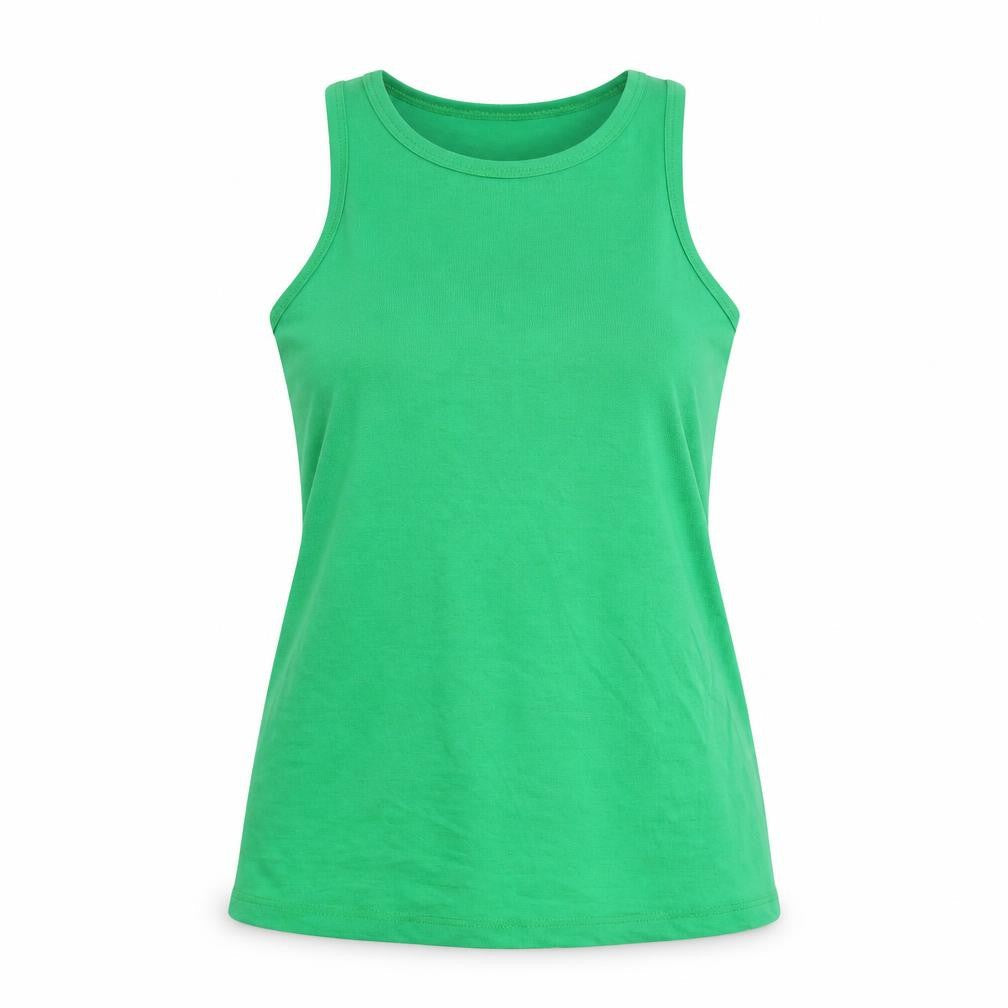 Womens UK Size 16 River Island Green Basic Tank