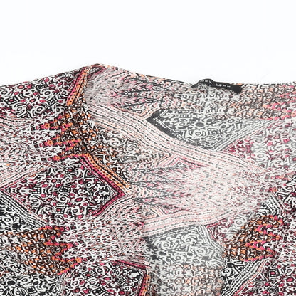 Womens UK Size 10 New Look Multicoloured Kimono T-Shirt