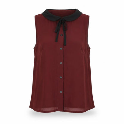 Womens UK Size 8 Glamorous Red Basic Button-Up