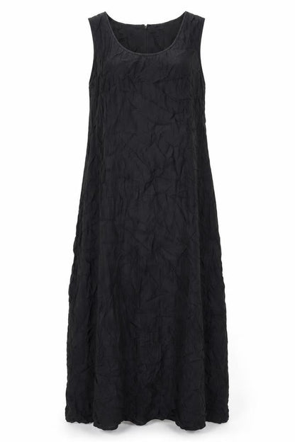 Press & Bastyan Womens Black Polyester Maxi Size 14 Round Neck Zip