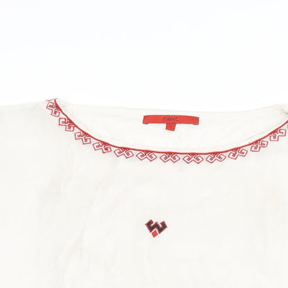 Womens UK Size 6 NEXT White Basic Blouse