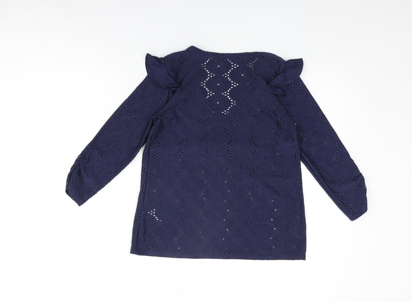 Womens UK Size 8 Khost Blue Basic T-Shirt