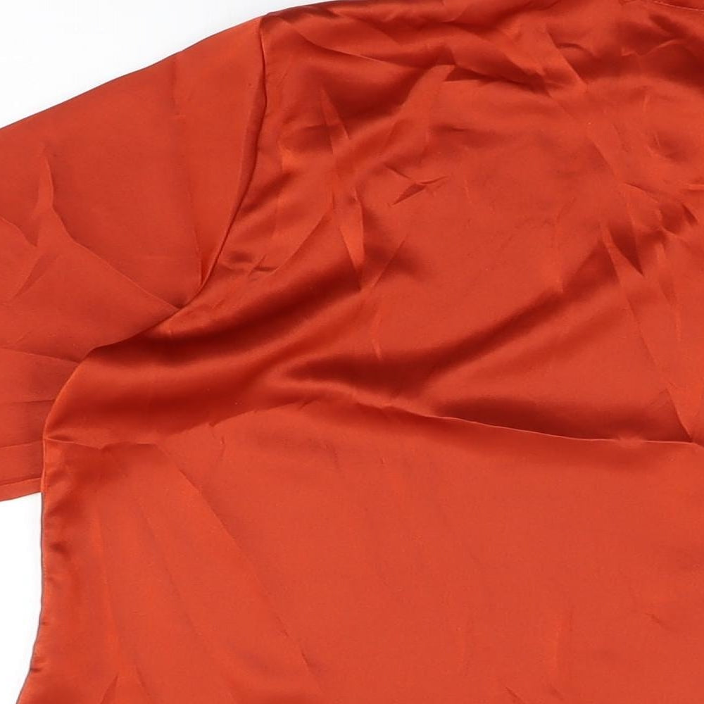 Womens UK Size 16 Mackays Red Basic Button-Up