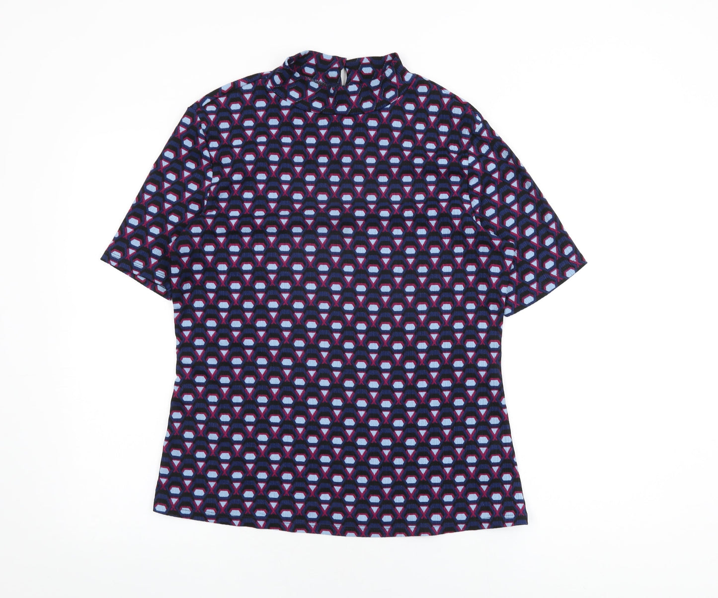 Womens UK Size 12 Very Blue Basic T-Shirt