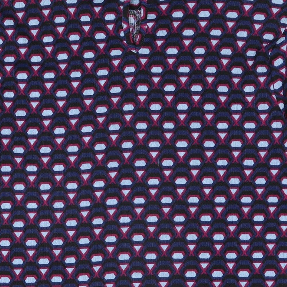 Womens UK Size 12 Very Blue Basic T-Shirt