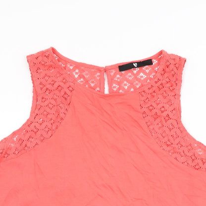 Womens UK Size 14 Very Pink Basic T-Shirt