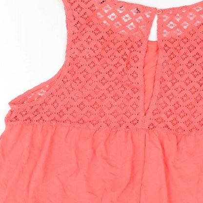 Womens UK Size 14 Very Pink Basic T-Shirt