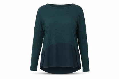 Womens UK Size 12 Warehouse Green Basic T-Shirt