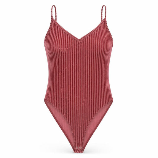 Womens UK Size L FOREVER 21 One-Piece Pink Bodysuit