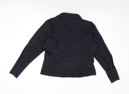 Womens UK Size 16 E-vie Black Basic T-Shirt