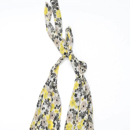 Therapy Womens White Floral Polyester Shift Size 6 Halter Tie