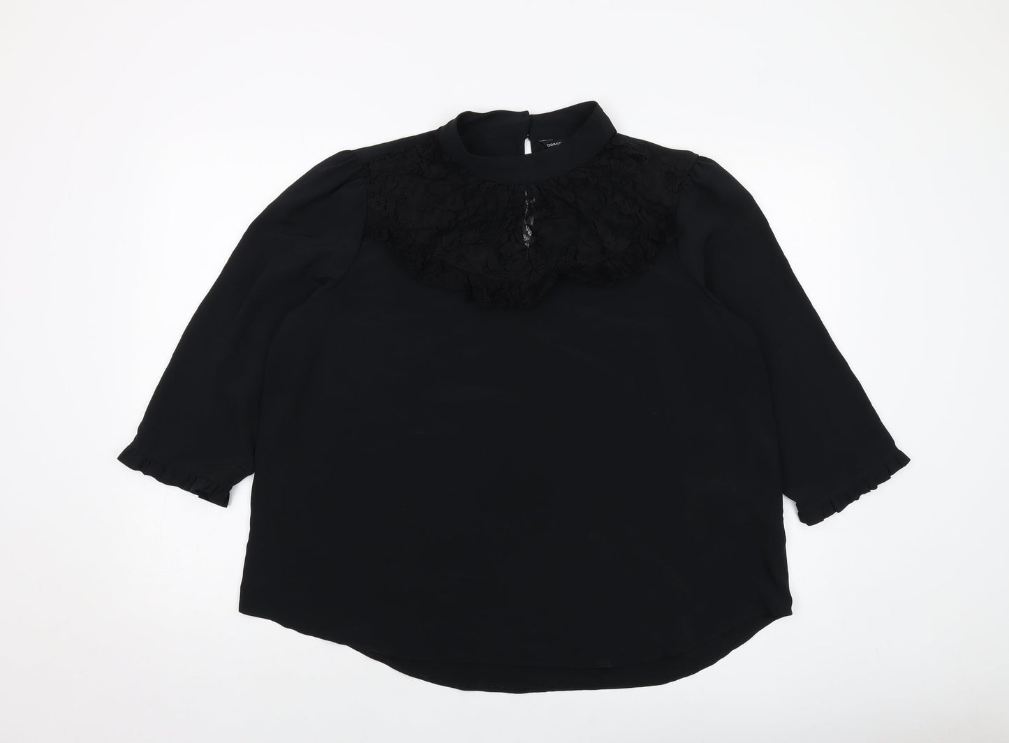 Womens UK Size 18 Dorothy Perkins Black Basic Blouse