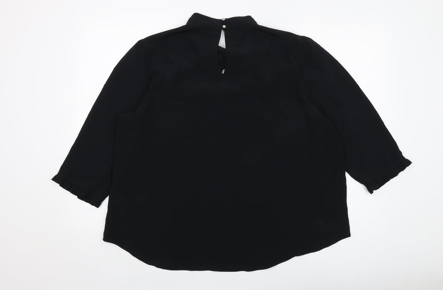 Womens UK Size 18 Dorothy Perkins Black Basic Blouse
