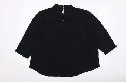 Womens UK Size 18 Dorothy Perkins Black Basic Blouse