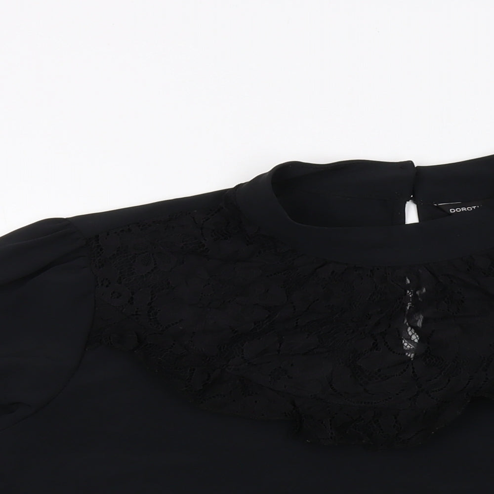 Womens UK Size 18 Dorothy Perkins Black Basic Blouse