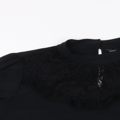 Womens UK Size 18 Dorothy Perkins Black Basic Blouse