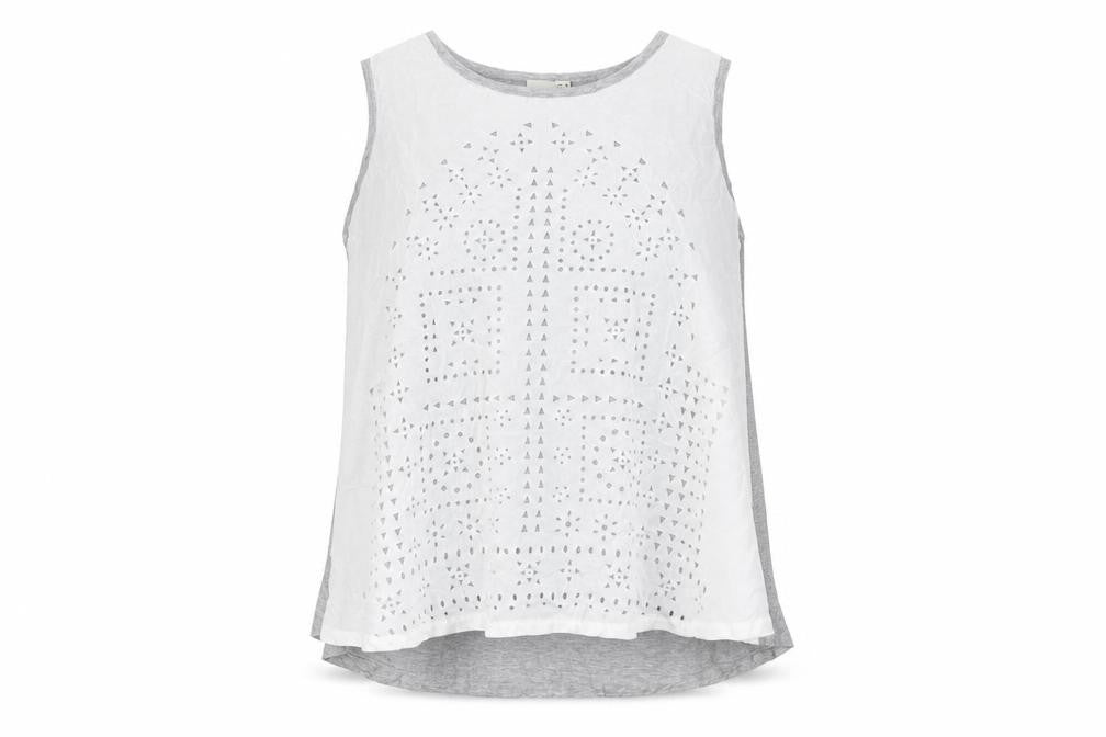 Womens UK Size 14 ASOS Grey Basic Tank