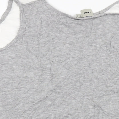 Womens UK Size 14 ASOS Grey Basic Tank