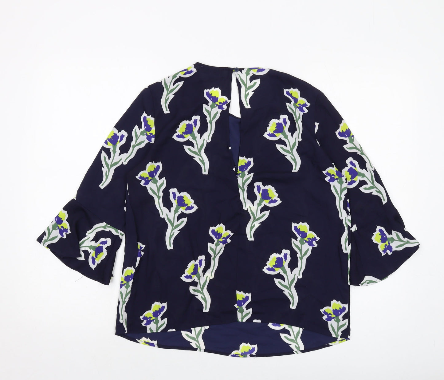 Womens UK Size 12 Warehouse Blue Basic Blouse