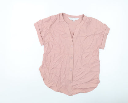 Womens UK Size XS Forever New Pink Basic Blouse