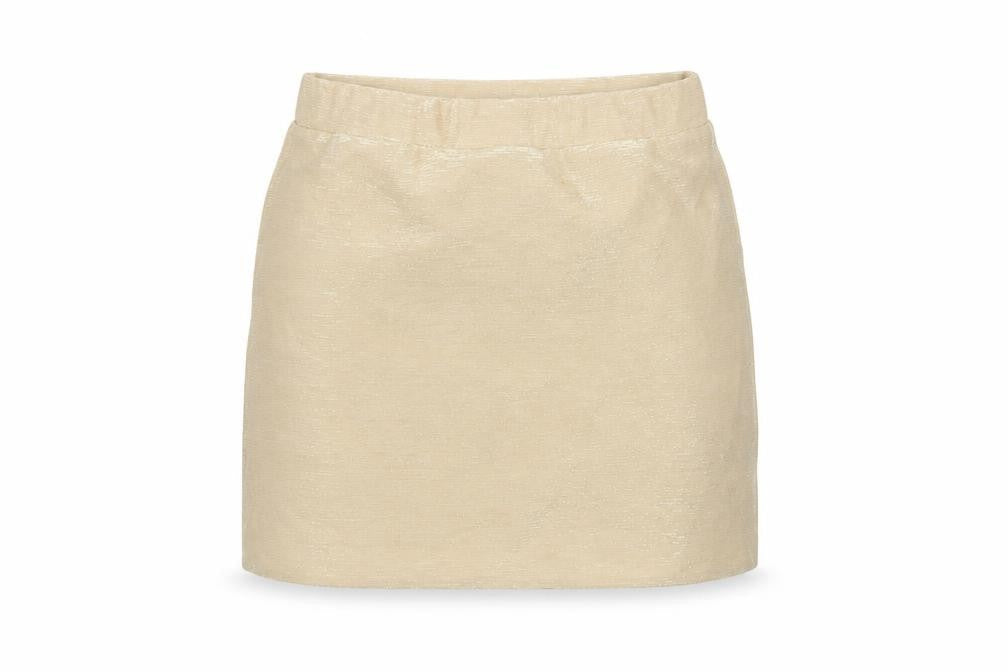 Miss Selfridge Womens Gold Polyester Mini Skirt Size 8
