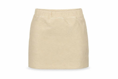 Miss Selfridge Womens Gold Polyester Mini Skirt Size 8